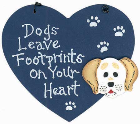 dogs_leave_footprints_wooden_sign